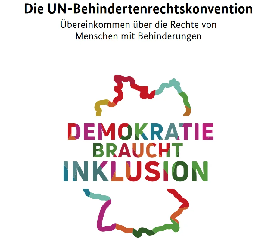 Deckblatt der Übersetzung der UN-BRK von Deutschland, Österreich, Schweiz und Liechtenstein.
